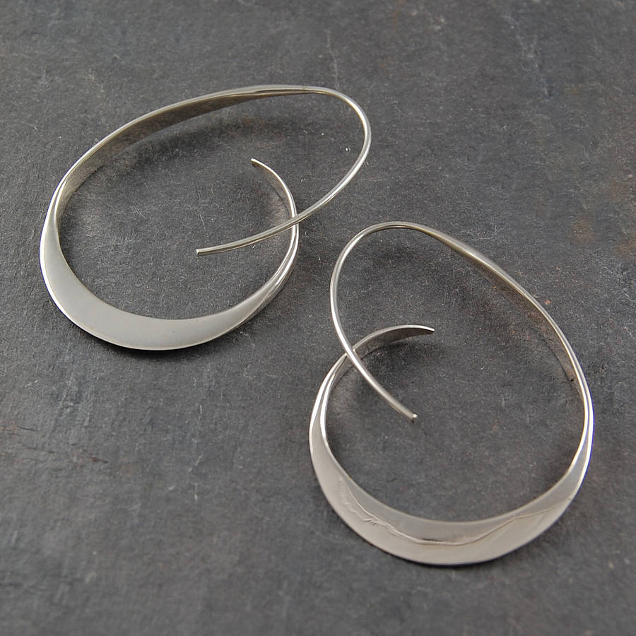 Élégantes Boucles d'Oreilles Spirales en Acier Inoxydable