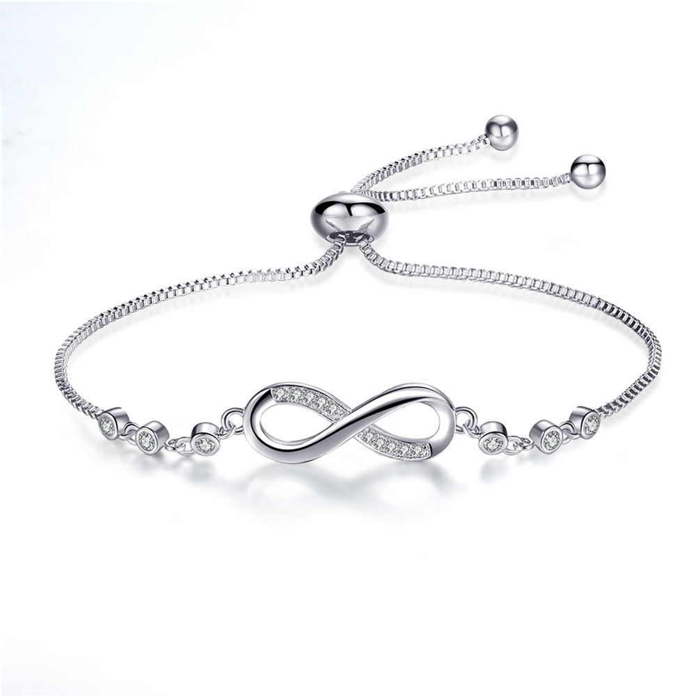 Bracelet Argent Adjustable Infini - Élégance et Style à Votre Poignet
