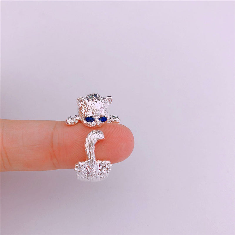 Élégante Bague Ajustable en Argent 925 avec Chaton Éblouissant