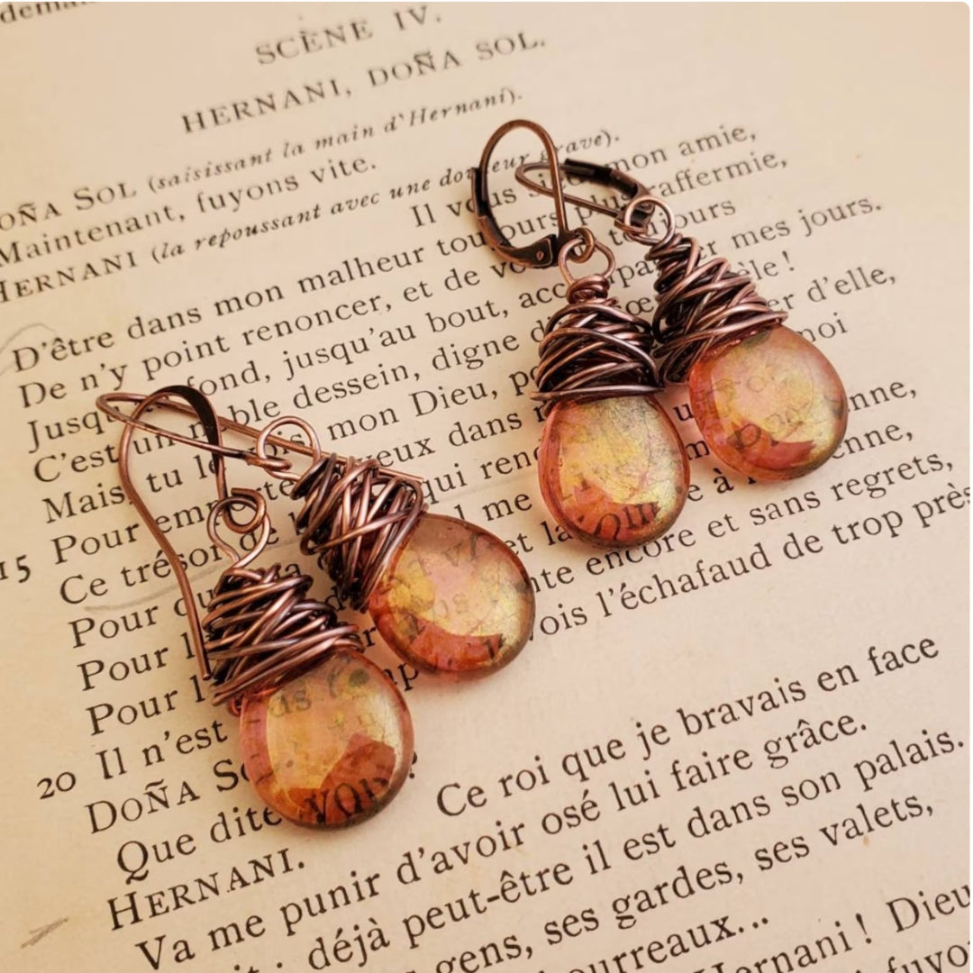 Boucles d'oreilles Boho Éclat Firefly