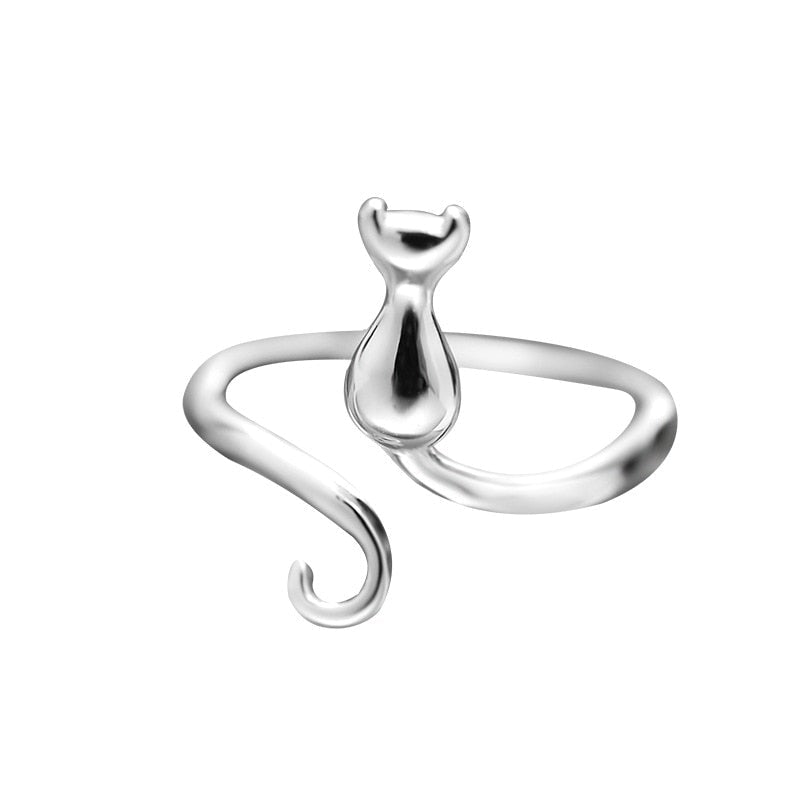 Bague en Argent Chat Botté - Élégance et Fantaisie au Bout des Doigts