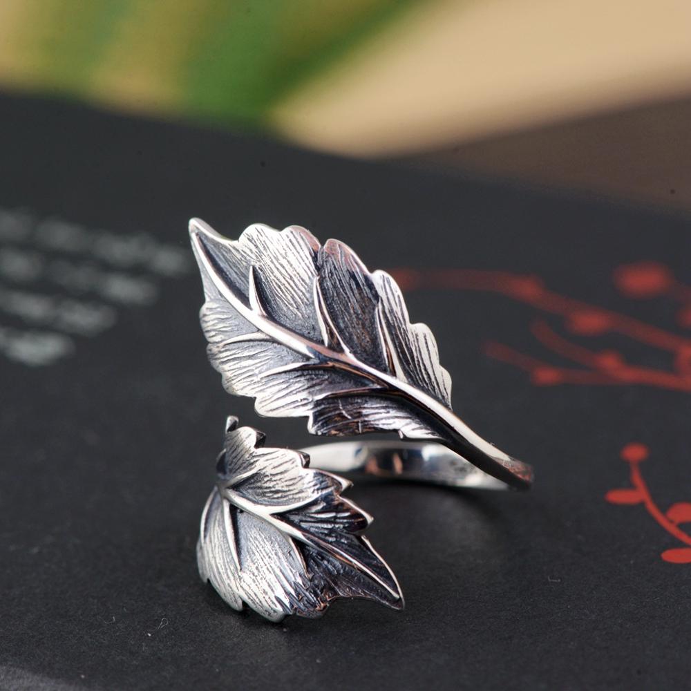 Bague en Argent Ajustable avec Design Élégant à Lame