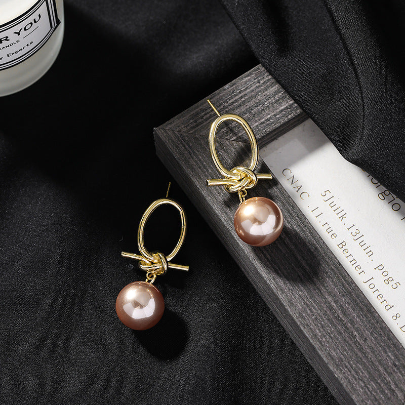 Éblouissantes Boucles d'oreilles en Or avec Perles Exotiques