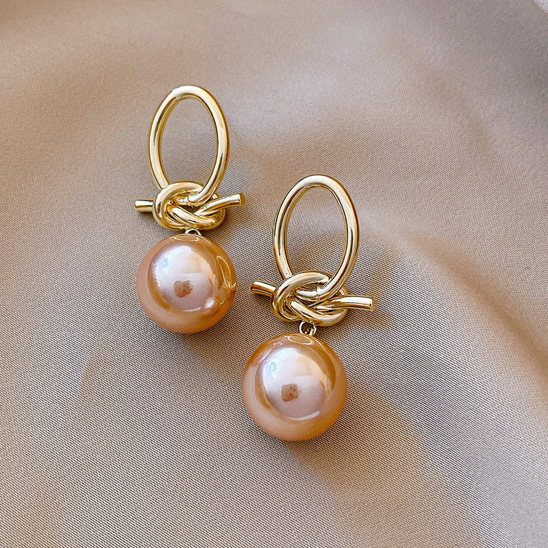Éblouissantes Boucles d'oreilles en Or avec Perles Exotiques