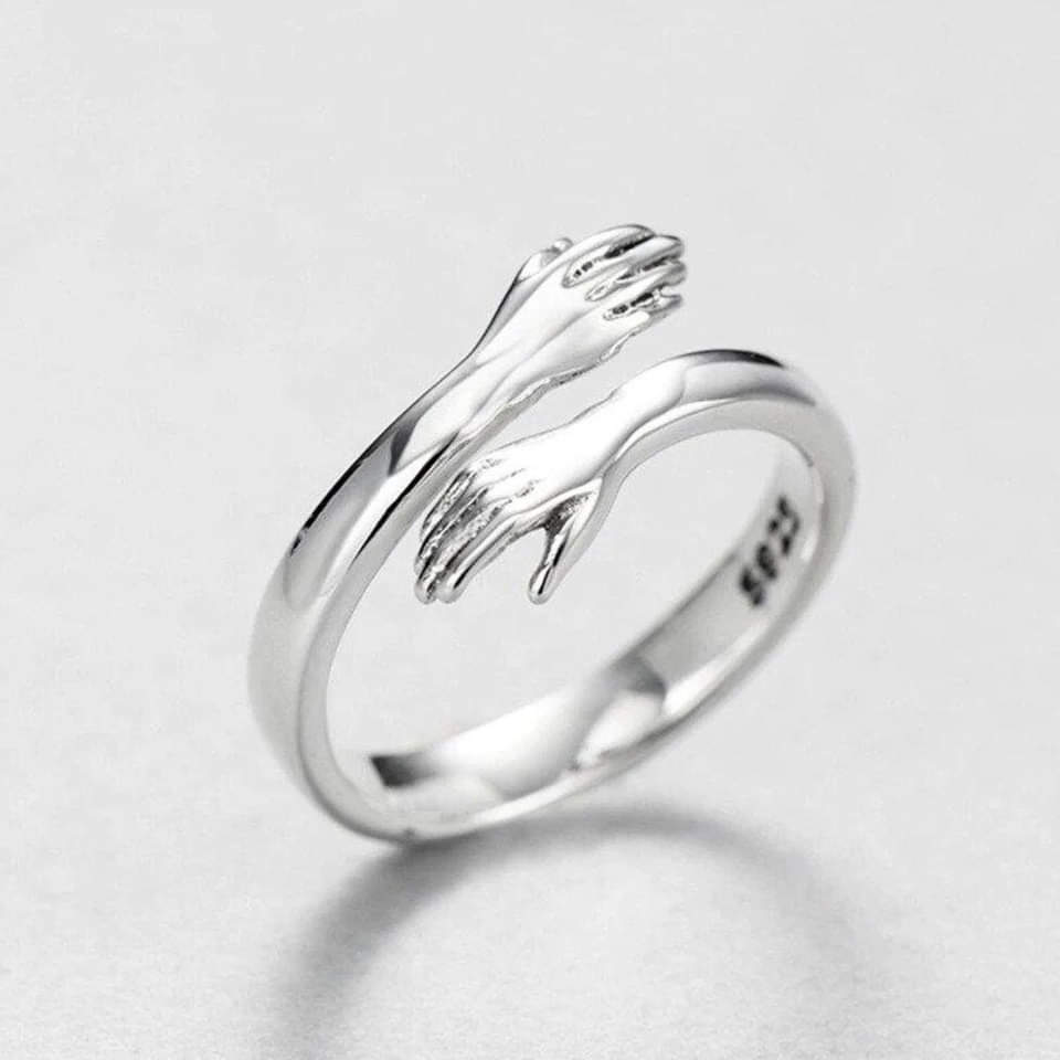 Bague Câlin en Argent Adjustable - Élégance et Confort à Votre Poignet