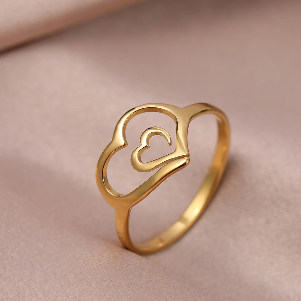 Éblouissante Bague Coeur en Or 18K
