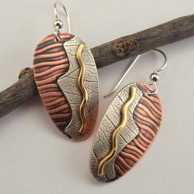 Boucles d'oreilles Vintage en Argent Inspirées par le Désert