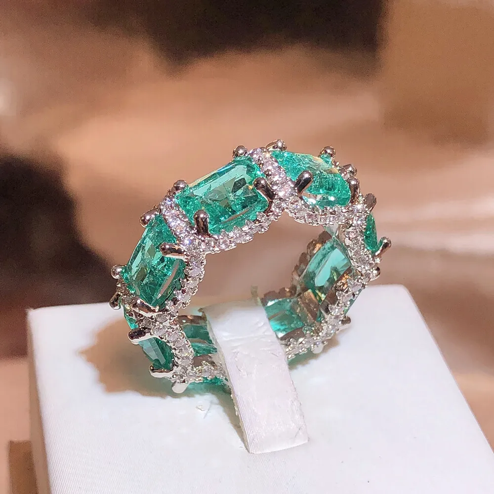 Bague Chic en Cristal de Turquoise Éclatant