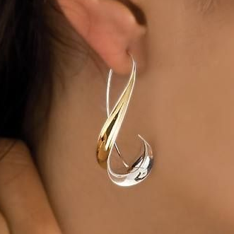 Éblouissantes boucles d'oreilles vintage en or