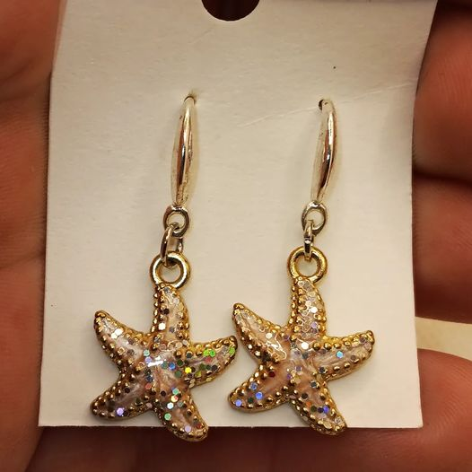 Élégantes Boucles d'Oreilles en Forme d'Étoile de Mer