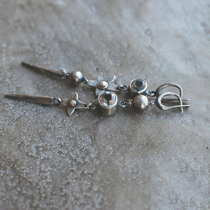 Pendentif Étoile Éblouissant avec Strass - Boucles d'Oreilles Élégantes