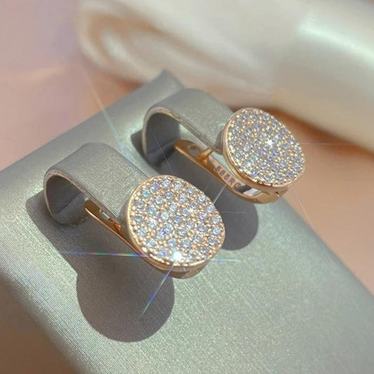 Boucles d'oreilles Chic en Plaque Brillante
