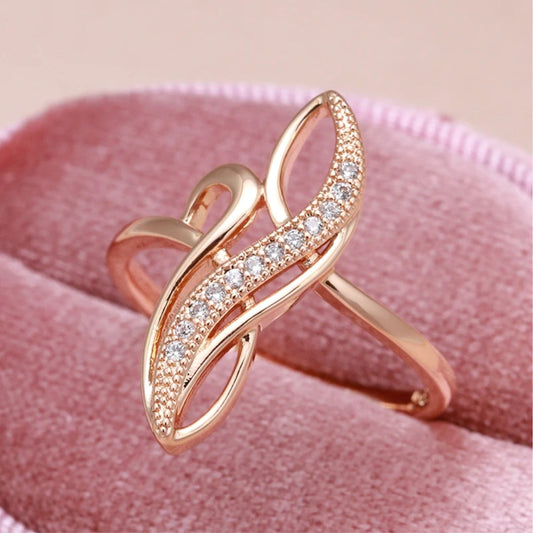 Sublime Bague Ajustable en Or Éclairée de Zirconias Étincelantes