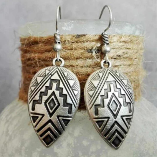 Boucles d'oreilles ethniques au style vintage chic