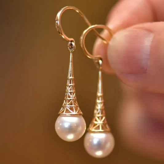 Élégantes boucles d'oreilles ethniques ornées de perles artisanales