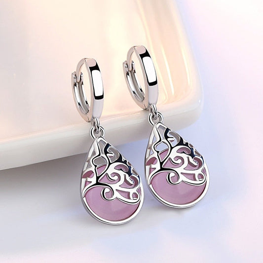 Éblouissantes Boucles d'Oreilles Arbre de Vie en Argent Sterling 925
