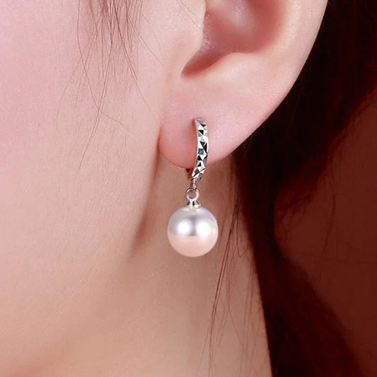 Éblouissantes Boucles d'oreilles en Zirconium et Perles