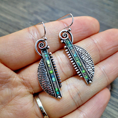 Éblouissantes Boucles d'Oreilles en Argent Pur avec Éclat de Cristal Vert