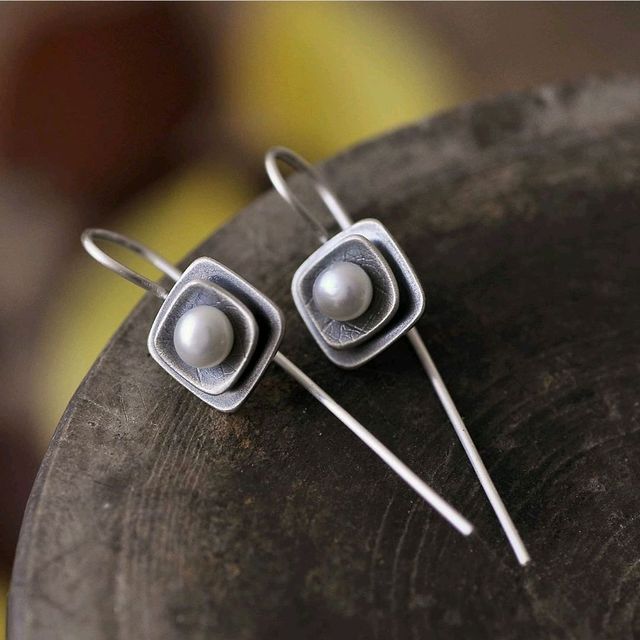Élégantes Boucles d'Oreilles Boho en Argent
