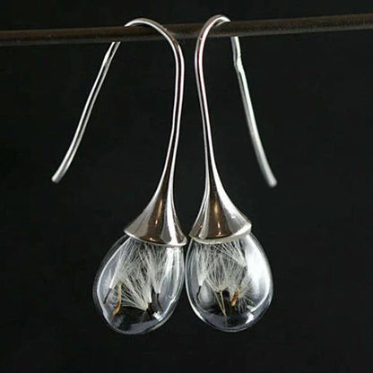 Élégantes Boucles d'Oreilles Pendentif en Pissenlit