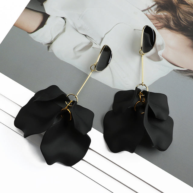 Boucles d'oreilles Éblouissantes en Pétales Colorés