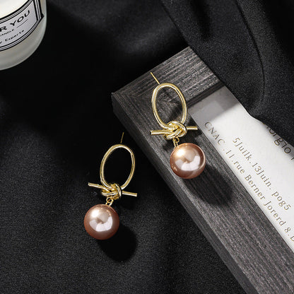 Éblouissantes Boucles d'oreilles en Or avec Perles Exotiques