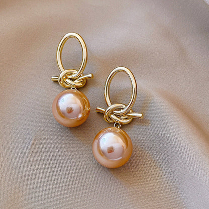 Éblouissantes Boucles d'oreilles en Or avec Perles Exotiques