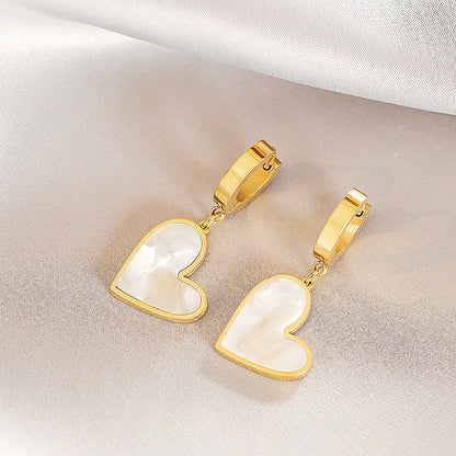 Éblouissantes Boucles d'oreilles en Or Majestic Heart