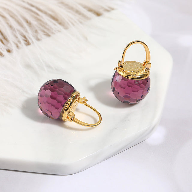 Éblouissantes Boucles d'oreilles en Cristal