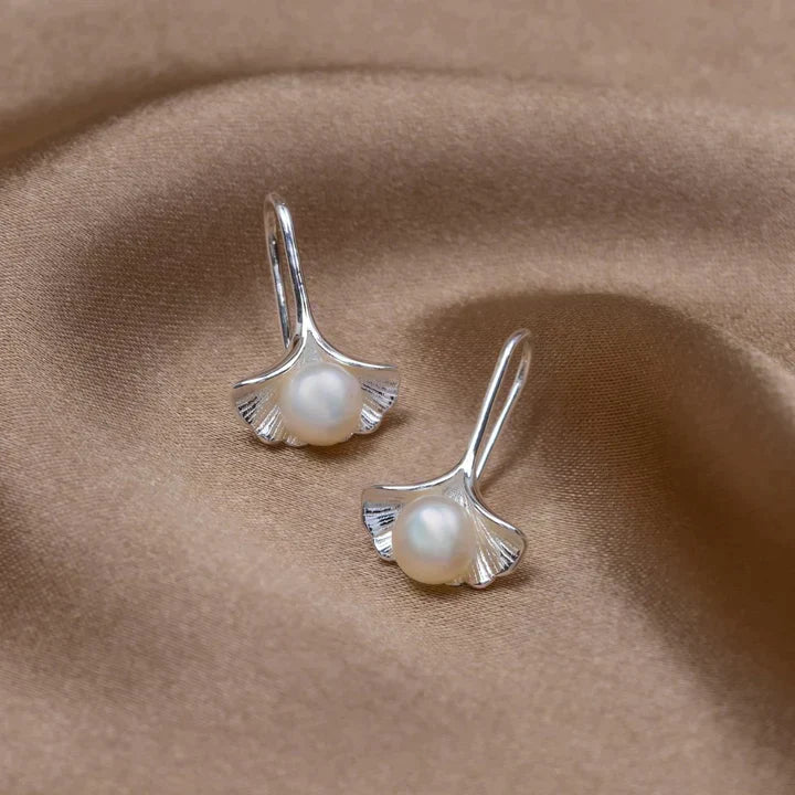 Boucles d'oreilles en perles Dahra en argent sterling élégant