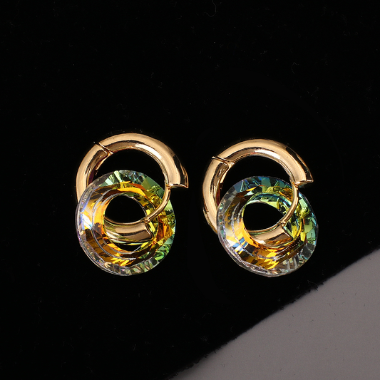 Boucles d'oreilles Éblouissantes aux Couleurs Vibrantes
