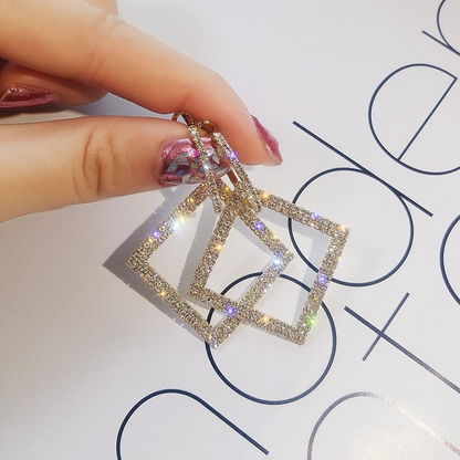 Éclatantes Boucles d'oreilles en Zircon Cubique