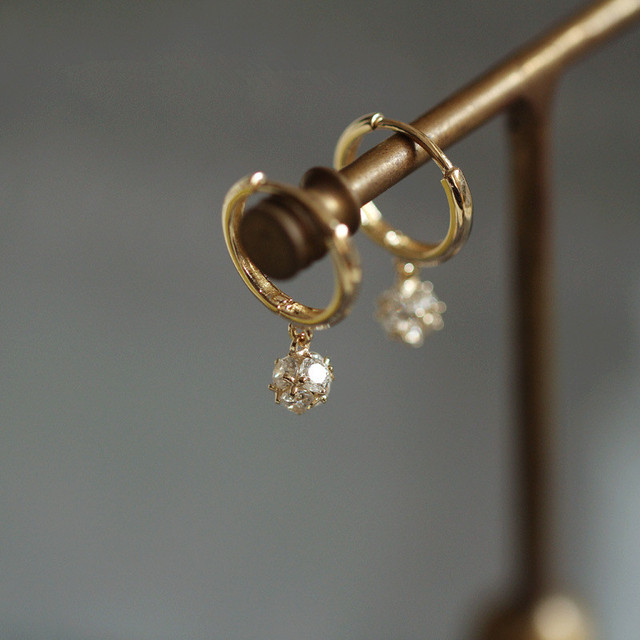 Éblouissantes Boucles d'Oreilles en Or avec Zirconia de Luxe