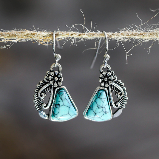 Élégantes Boucles d'Oreilles Vintage en Argent