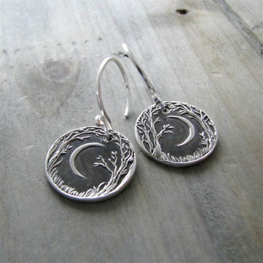 Boucles d'oreilles Vintage Éclat de Lune