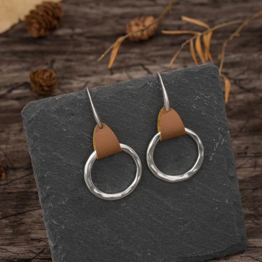 Élégantes Boucles d'Oreilles Vintage en Argent Sterling