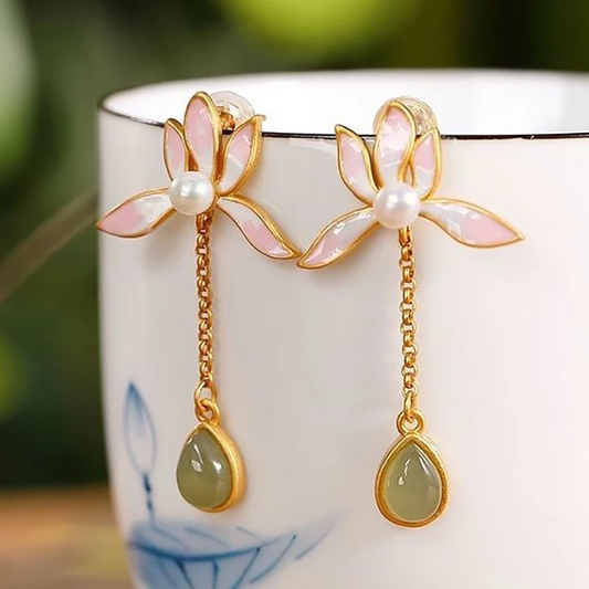Boucles d'oreilles Vintage en Fleur élégante