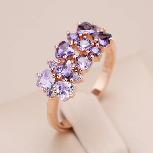 Bague Mauve Chic et Élégante