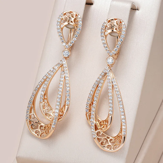 Boucles d'oreilles en Or Éblouissantes et Élégantes