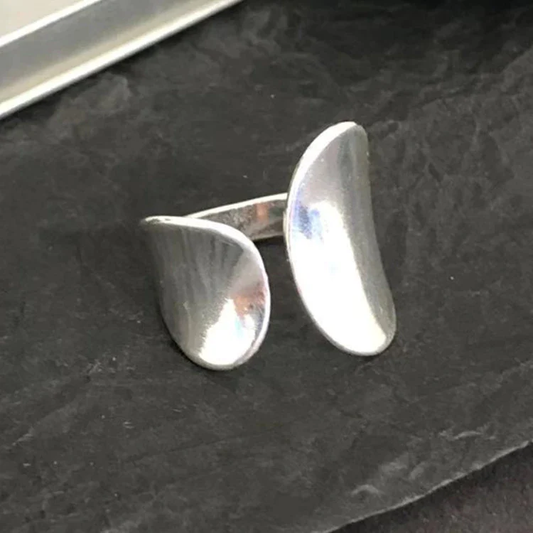 Élégante Bague Vintage en Argent Plaqué