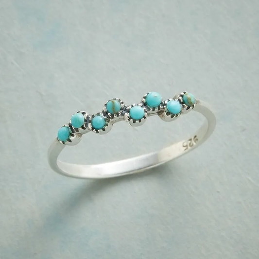 Élégante Bague Vintage en Turquoise