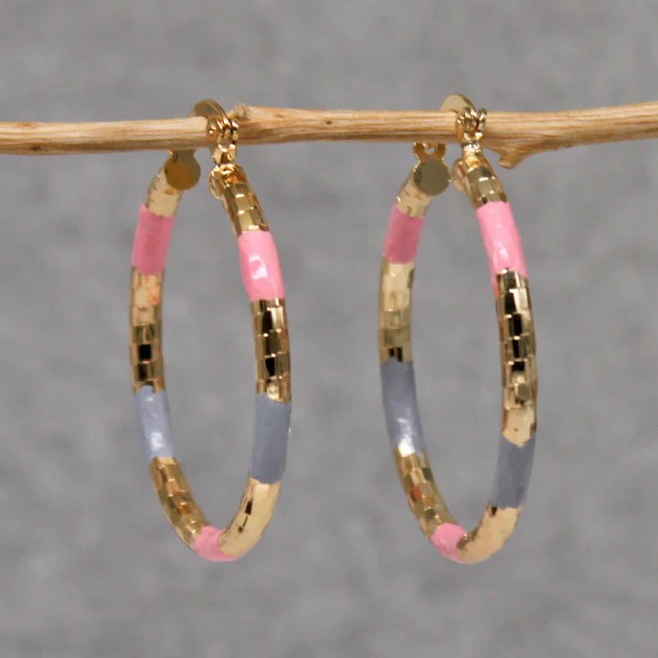 Boucles d'oreilles vintage en or intemporel