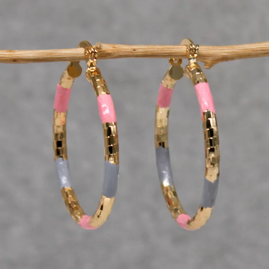 Boucles d'oreilles vintage en or intemporel