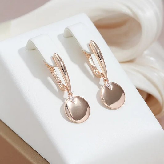 Élégantes Boucles d'Oreilles en Plaqué Or