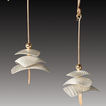 Éblouissantes Boucles d'Oreilles Pendantes Vintage en Argent Plaqué