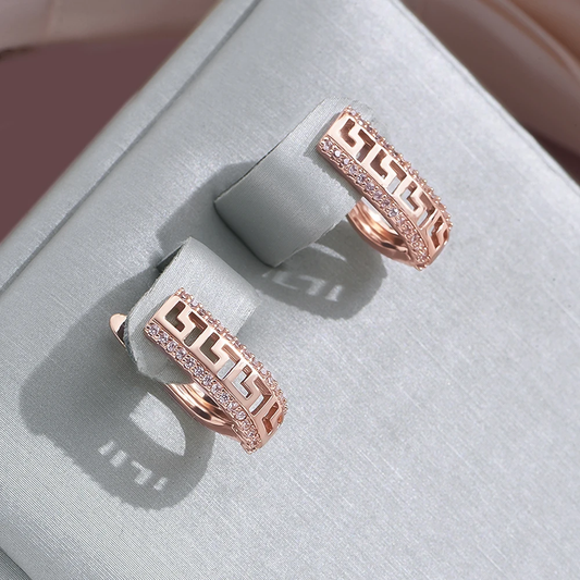 Boucles d'oreilles éclatantes au design aérien et élégant